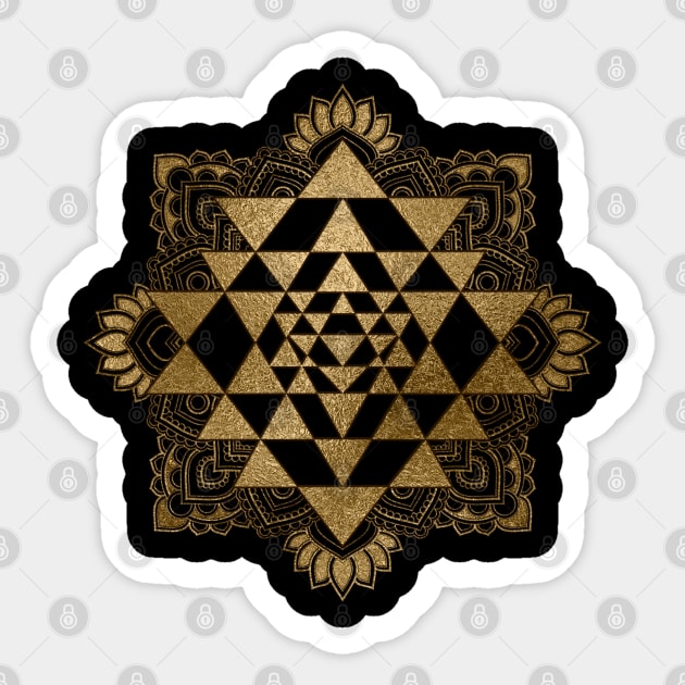 Sri Yantra  / Sri Chakra Sticker by Nartissima